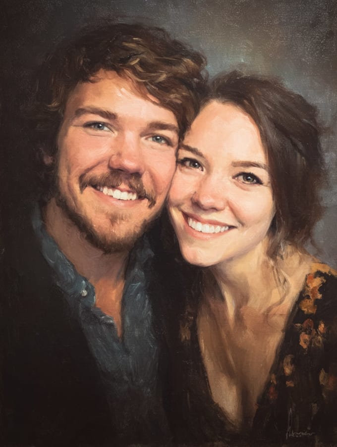 make couple portrait illustration