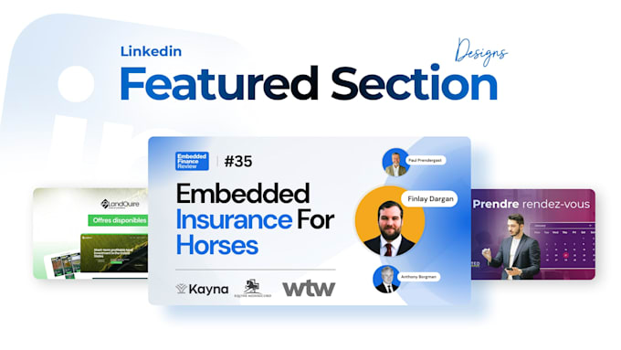 design professional linkedin featured images