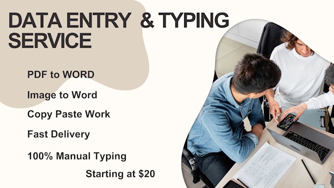 do manual typing, PDF to word