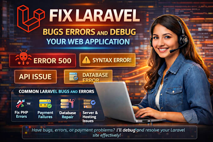 fix laravel bugs and errors fast