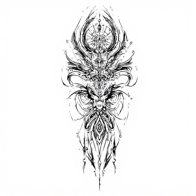 design professional tribal tattoo illustrations