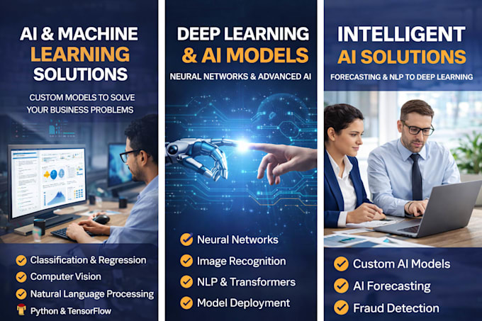 build ai, machine learning and deep learning solutions in python