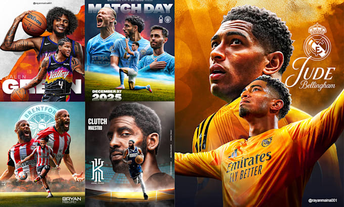 design high impact and visually striking sports posters