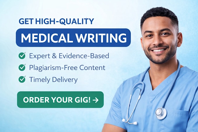 write SEO medical, healthcare and pharmacy articles