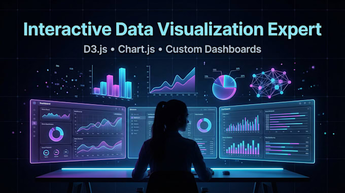 make an interactive data visualization dashboard using d3 js and chart js