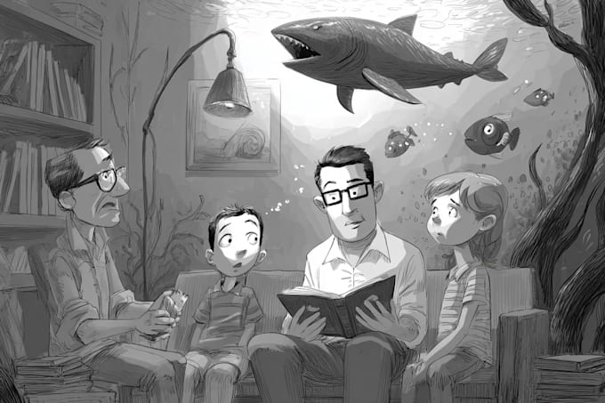 draw custom  illustrations and book illustration