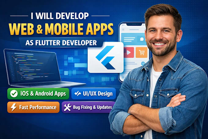 Do mobile app development website ios android app development flutter ...
