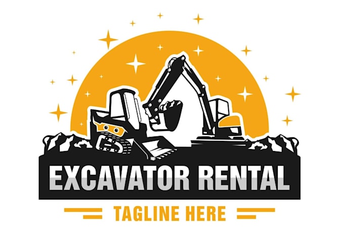 do cute and amazing excavation logo design
