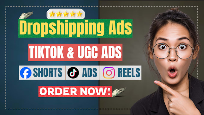 do viral tiktok dropshipping video ads, ugc video ads