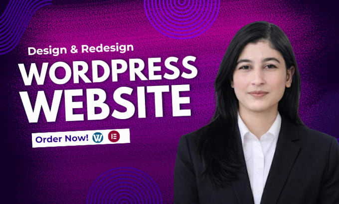 design your wordpress website using elementor divi or wpbakery