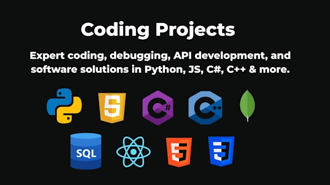 do coding projects in python, javascript, typescript and cpp