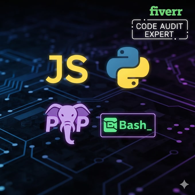 audit and review your javascript, python, PHP, or bash code