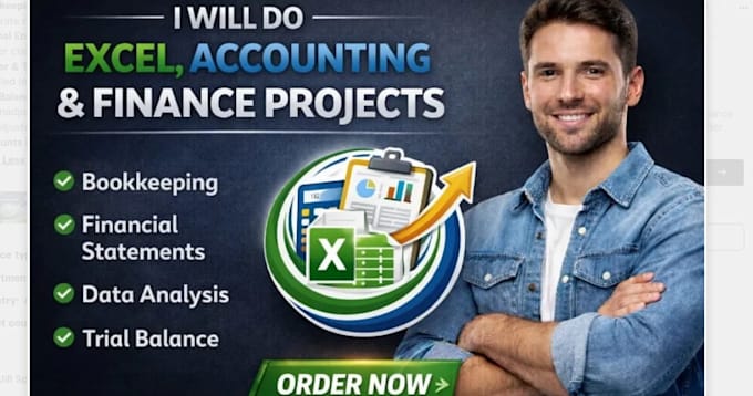 do excel projects, accounting and finance projects