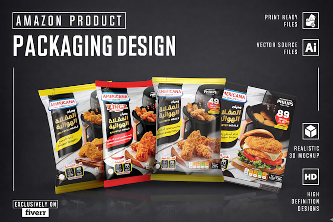 design creative product packaging and label design