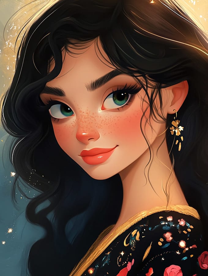 disney cartoon style drawing