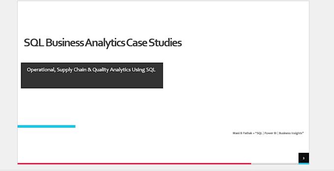 perform sql data analysis and deliver business insights