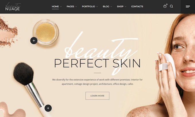 build makeup shopify cosmetics store lashes lipgloss makeup store beauty website