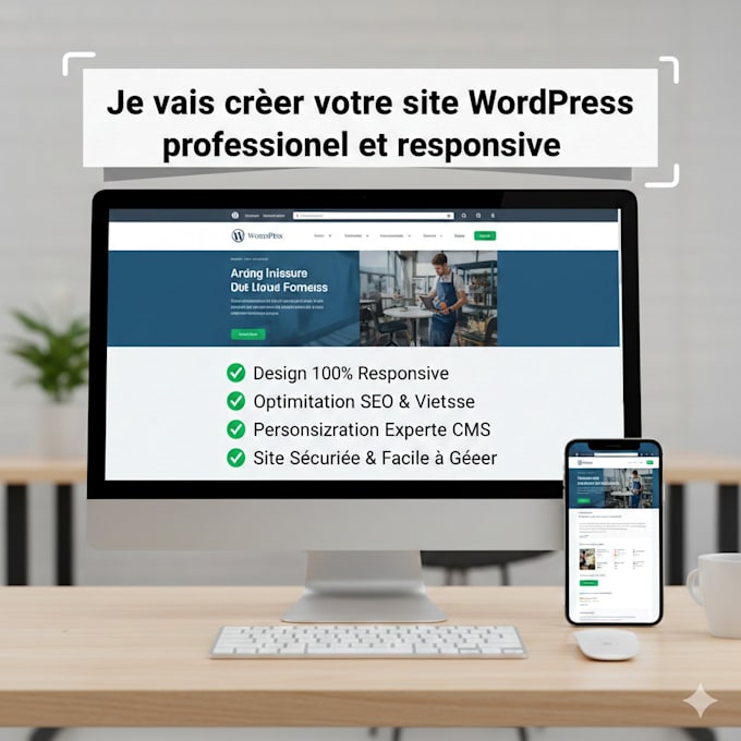 créer votre site wordpress professionnel et responsive