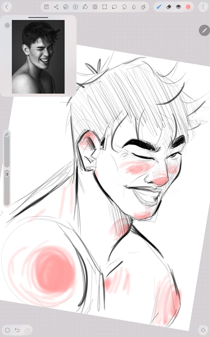 create a custom digital portrait illustration