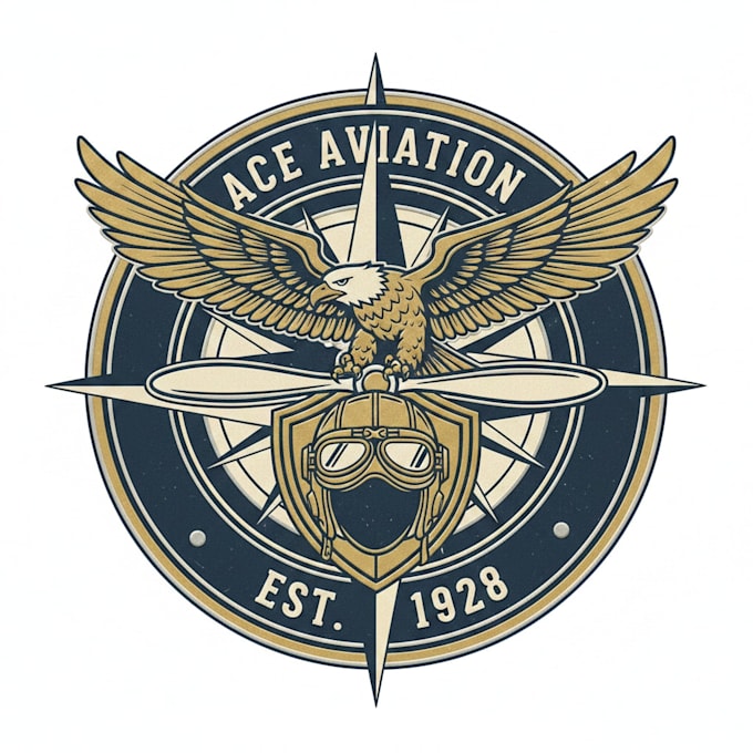 design a professional pilot logo for your brand