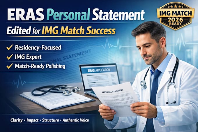 edit your eras residency personal statement for img match success