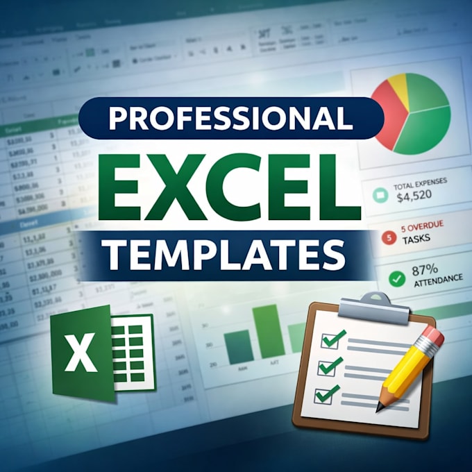 build an excel dashboard for sales, finance, or KPI reporting