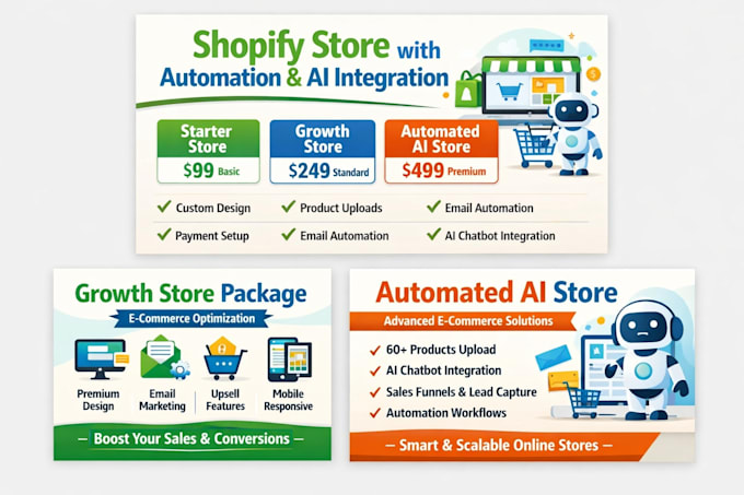 shopify store development with ai and automation