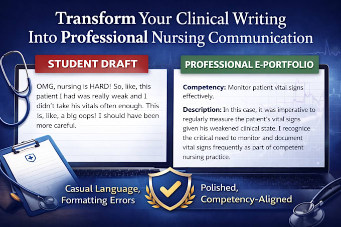 professionally edit nursing e portfolio for bsn, rn to bsn