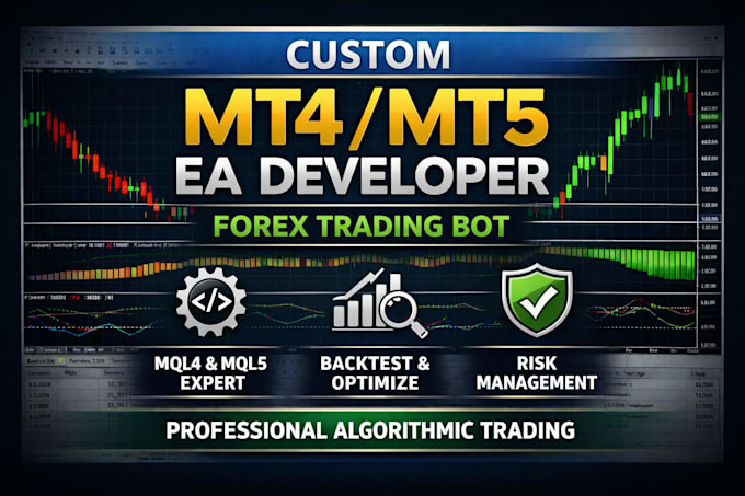 develop custom mql4 mql5 expert advisor forex trading bot