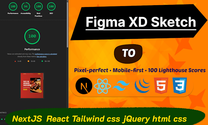 convert xd sketch figma to bootstrap html react nextjs tailwind css