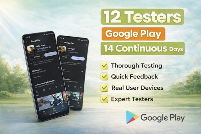 provide 12 testers for google play console closed testing