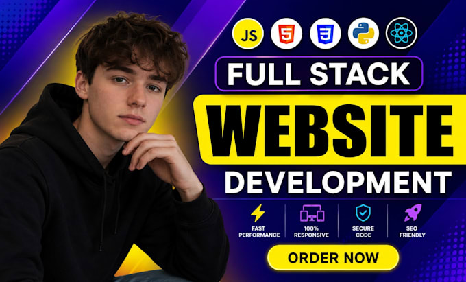 do custom website development as full stack developer and front end developer