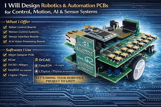 Conception de pcbs pour la robotique et l'automatisation pour le ...