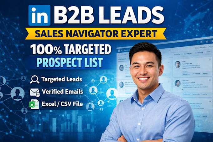 provide linkedin sales navigator b2b lead generation
