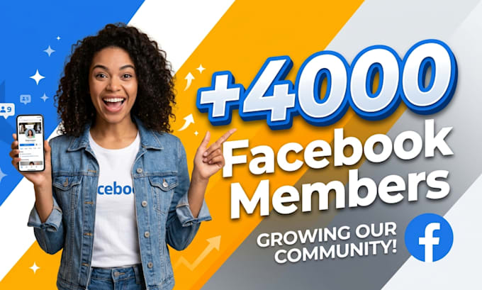 add new 4,000 facebook members