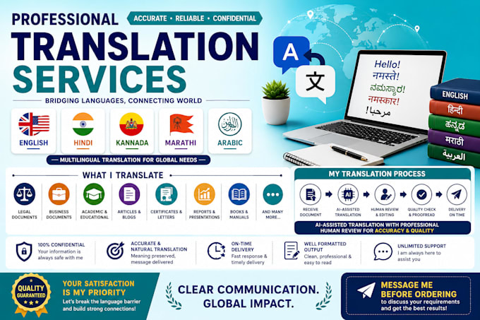 professionally translate all types of documents