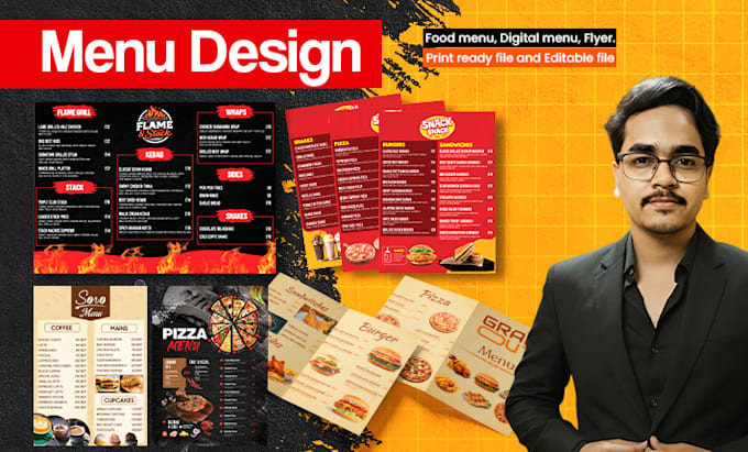 design print ready editable restaurant menu,food menu