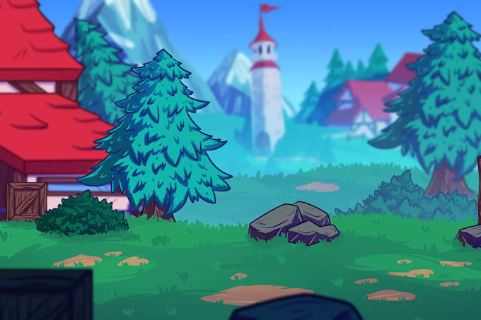 create a 2d side scrolling background
