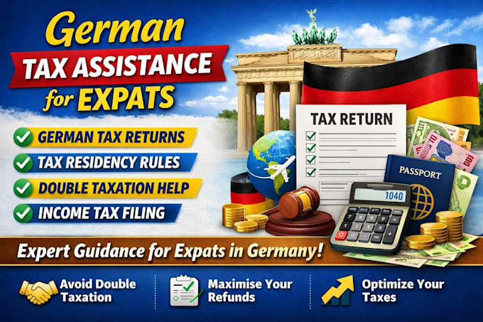 assist expats with german tax return tax residency double taxation income tax