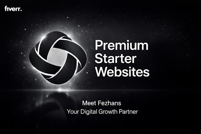 Build a custom starter website by Fezhans | Fiverr