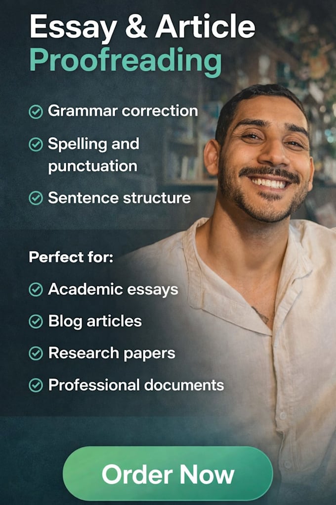 proofread your essay or article professionally