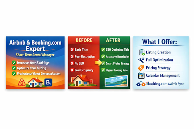 airbnb listing optimization and management to increase bookings