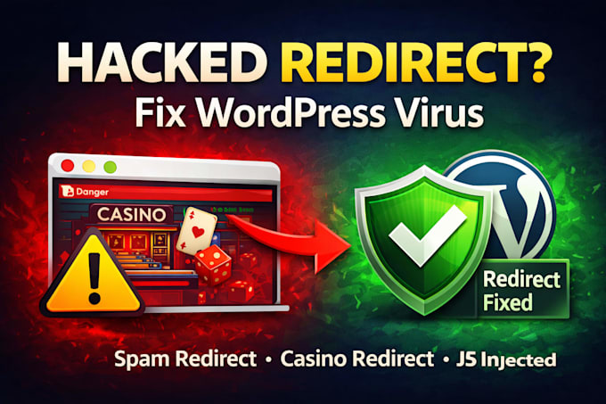 fix hacked wordpress redirect virus and spam redirects