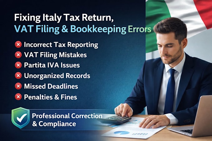 fix your italy tax return vat filing and bookkeeping errors