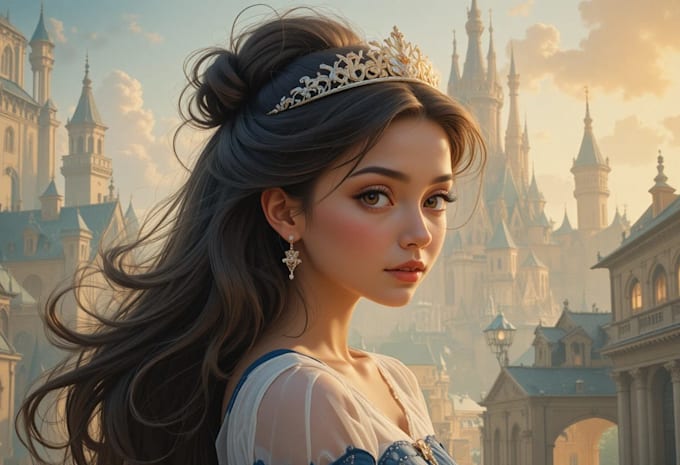draw you as a disney princess or disney character