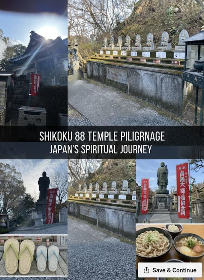 create a personalized shikoku 88 temple pilgrimage itinerary