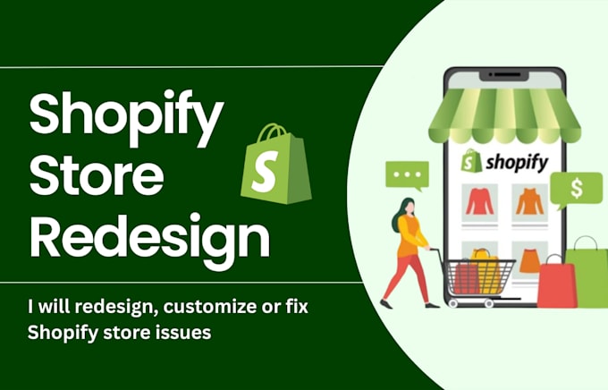 redesign, customize or fix shopify store