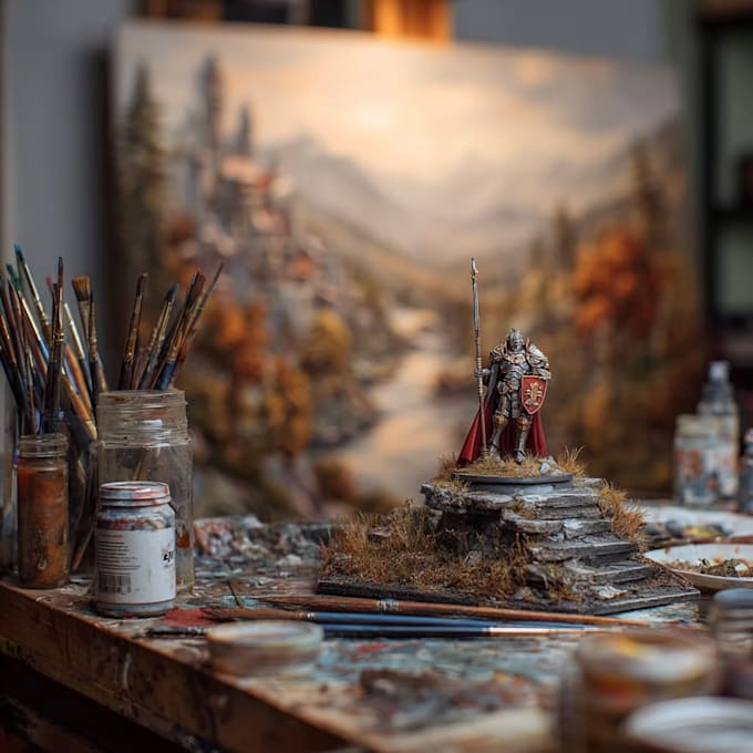 create a anime model painting