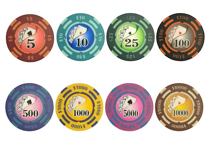 design elegant poker logo and poker chip design