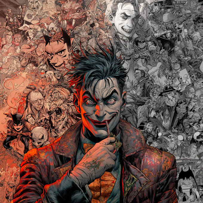 do super hero comic or character illustration